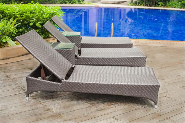 Poolside Paradise with pool decking design